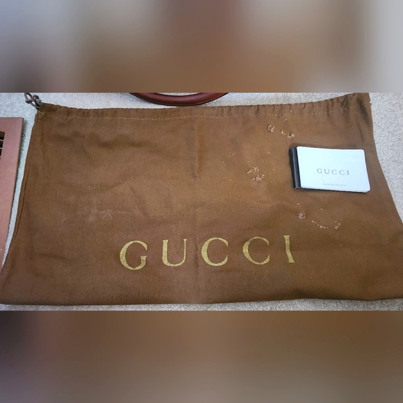 Authentic Gucci Guccissima Medium Tote Bag Dark Brown - Picture 10 of 15